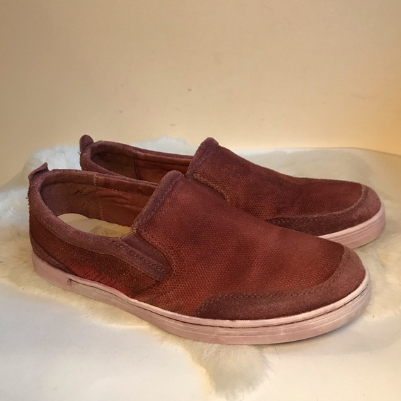 BED STU NWT Men’s Shoe CARP Slip on Sneaker Oxblood 8